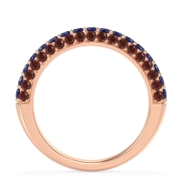 Gemstone Studded Half Eternity Agni Band