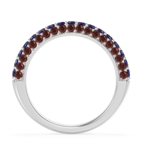 Gemstone Studded Half Eternity Agni Band