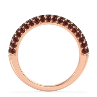 Gemstone Studded Half Eternity Agni Band