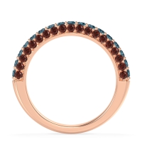 Gemstone Studded Half Eternity Agni Band