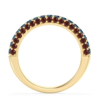 Gemstone Studded Half Eternity Agni Band
