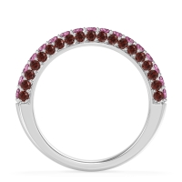 Gemstone Studded Half Eternity Agni Band