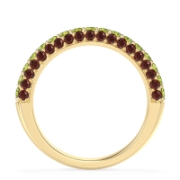 Gemstone Studded Half Eternity Agni Band
