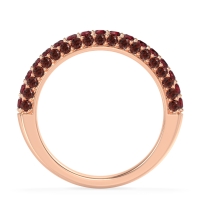 Gemstone Studded Half Eternity Agni Band