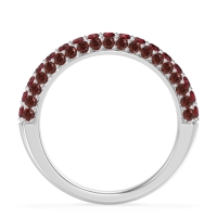 Gemstone Studded Half Eternity Agni Band