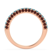 Gemstone Studded Half Eternity Agni Band