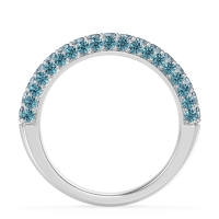 Gemstone Studded Half Eternity Agni Band
