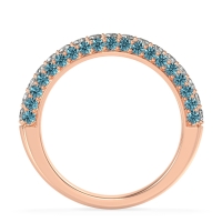 Gemstone Studded Half Eternity Agni Band