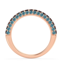 Gemstone Studded Half Eternity Agni Band