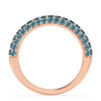 Gemstone Studded Half Eternity Agni Band