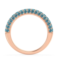 Gemstone Studded Half Eternity Agni Band