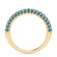 Gemstone Studded Half Eternity Agni Band