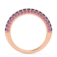 Gemstone Studded Half Eternity Agni Band