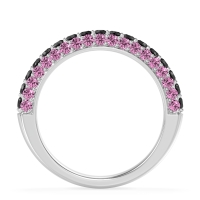 Gemstone Studded Half Eternity Agni Band