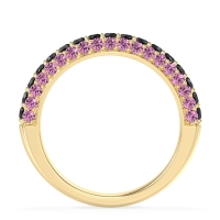 Gemstone Studded Half Eternity Agni Band
