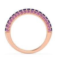 Gemstone Studded Half Eternity Agni Band