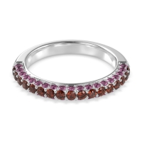 Gemstone Studded Half Eternity Agni Band
