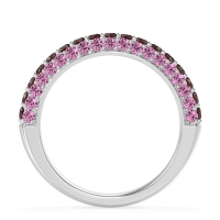 Gemstone Studded Half Eternity Agni Band