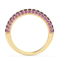 Gemstone Studded Half Eternity Agni Band
