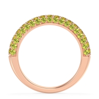 Gemstone Studded Half Eternity Agni Band