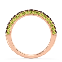 Gemstone Studded Half Eternity Agni Band