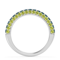 Gemstone Studded Half Eternity Agni Band