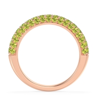 Gemstone Studded Half Eternity Agni Band