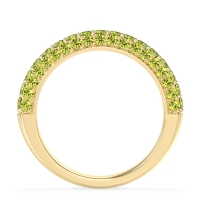 Gemstone Studded Half Eternity Agni Band