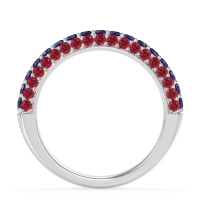 Gemstone Studded Half Eternity Agni Band