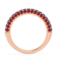 Gemstone Studded Half Eternity Agni Band