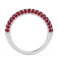 Gemstone Studded Half Eternity Agni Band