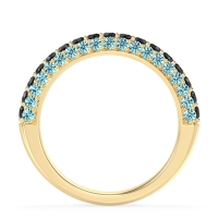 Gemstone Studded Half Eternity Agni Band