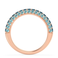 Gemstone Studded Half Eternity Agni Band