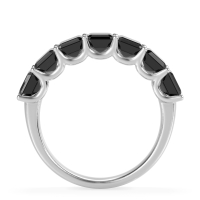 U Prong Half Eternity Emerald Cut Raha Band