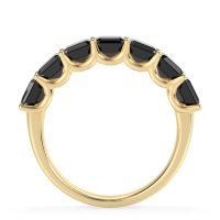 U Prong Half Eternity Emerald Cut Raha Band
