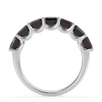 U Prong Half Eternity Emerald Cut Raha Band