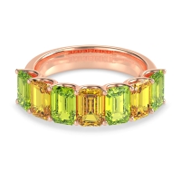 U Prong Half Eternity Emerald Cut Raha Band