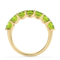 U Prong Half Eternity Emerald Cut Raha Band