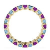 Eternity Emerald Cut U Prong Caila Band