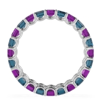 Eternity Emerald Cut U Prong Caila Band