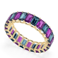 Eternity Emerald Cut U Prong Caila Band