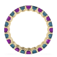 Eternity Emerald Cut U Prong Caila Band