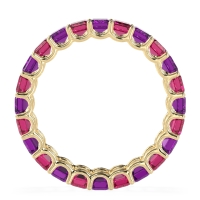 Eternity Emerald Cut U Prong Caila Band