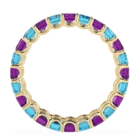 Eternity Emerald Cut U Prong Caila Band