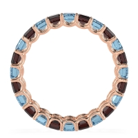 Eternity Emerald Cut U Prong Caila Band