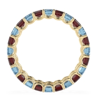 Eternity Emerald Cut U Prong Caila Band
