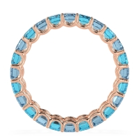 Eternity Emerald Cut U Prong Caila Band
