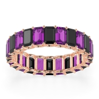 Eternity Emerald Cut U Prong Caila Band