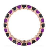 Eternity Emerald Cut U Prong Caila Band