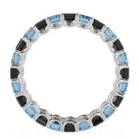 Eternity Emerald Cut U Prong Caila Band